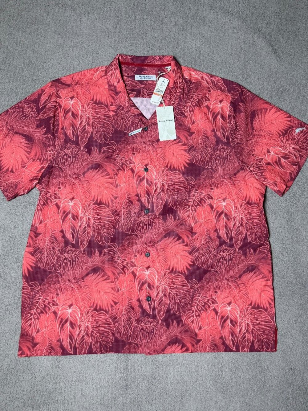 Tommy Bahama Coast Camp Hawaiian Tropical Shirt Luminescent Island Zone Mens 3XL